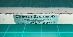 WR62 Directional Coupler, 12.4 – 18GHz, Brass/Silver, 12.25 inches long, USED