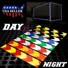 DOT-C2 Conspicuity Arrow Reflective Tape 1 Foot/Stripe Safety Warning Trailer RV