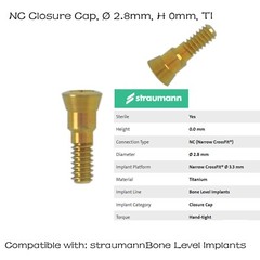 5pcs Dental Healing Abutment NC/RC Healing Closure Caps For Straumann ITI BL/BLT