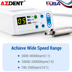 Micromotor LED eléctrico sin cepillo dental spray interno tipo E 3.4Ncm USA