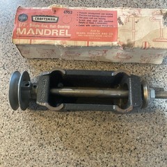 NOS 1960s Craftsman Ball Bearing Mandrel / Arbor USA 4953