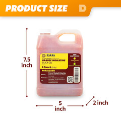 1 Quart(2 LBS) “Dry&Dry” Premium Orange Indicating Silica Gel Desiccant Bead