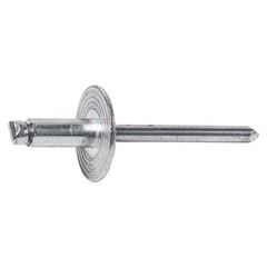 Aluminum Large Flange Pop Rivets, Dome Head Open-End Blind, 1/8″-3/16″ Bulk