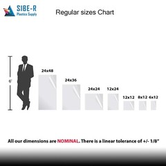 High Density Polyethylene 1″ x 6″ x 12″ HDPE Natural Plastic Sheet