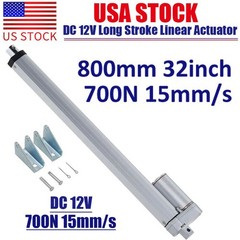 32inch Stroke Linear Actuator 158lbs Pound Max Lift 12V Volt DC Motor 15mm/s US