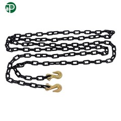 G80 Transport Binder Chain 1/4″ × 14 Ft | Tow Chain with Clevis Grab Hooks