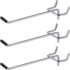6 Inch 20 Pack Pegboard Hooks Sturdy Shelving Fit 1Mm/0.04Inch Thick Peg Board f