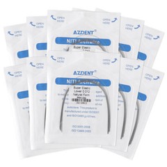 AZDENT Dental Orthodontic Round Arch Wire Super Elastic Niti Natural Upper Lower