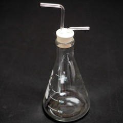 1000 ml lab glass erlenmeyer gas washing bottle wash bottle lab glassware