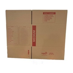25 – Pack Medium Cardboard Moving Boxes 18x14x12 32 ECT With Handles