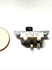 one SPST Slide Switch 3A- 125 VAC / 0.5A -125 VDC made by STACKPOLE