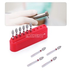 Dental FG Diamond Burs Football #368-023F Fine Red 10pcs/kit AZDENT