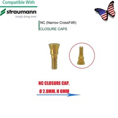 5Pcs Dental Healing Abutment & Closure Cap Fit Straumann BL/BLT NC RC Bone Level