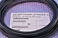 25′ Souriau Mil-Spec MIL-DTL-38999 Series III 8D RJ 45 Aircraft Ethernet Cable