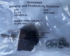 Honeywell MIL Spec 2TL1-5 Toggle Switch (P/N MS24524-31) w/Screws MILITARY GRADE
