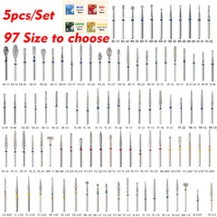 5Pc/pack Dental Fresas de diamante Bur Fit High Speed Handpiece Friction Grip DS