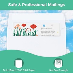 White A7 5×7 Self-Seal Envelopes – 1000 Pack