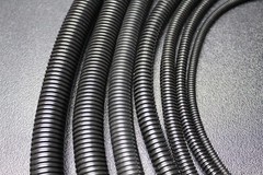 SPLIT WIRE LOOM TUBING POLYETHYLENE BLACK 1/8 1/4 3/8 1/2 5/8 3/4 1 INCH DIY LOT