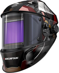 ARCCAPTAIN Welding Helmet Auto Darkening Large Viewing TIG MIG ARC 3.93″X3.66″