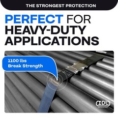 IDL Packaging 1/2″ x .020″ x 200′ Steel Strapping Coil 1/2W” x 200L’, Black