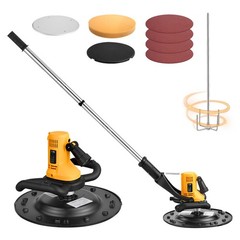 Uimoso Electric Trowel 800W Concrete Finisher with 6-Speed Control & Mixing Rod