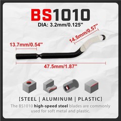 Heavy-Duty Deburring Tool for Metal, PVC & 3D Printed Edges – 11 Blades