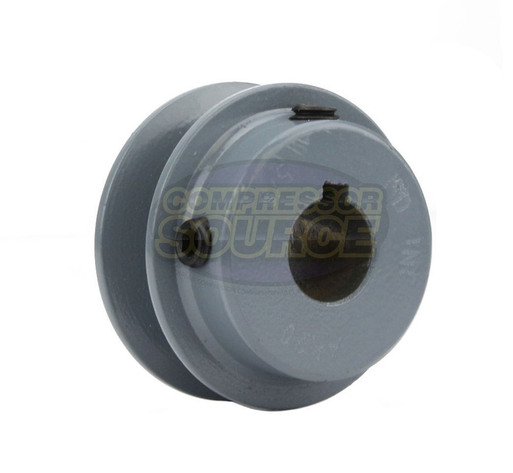 Cast Iron 2″ Single Groove Pulley Belt A Section 4L V Style for 5/8″ Keyed Shaft