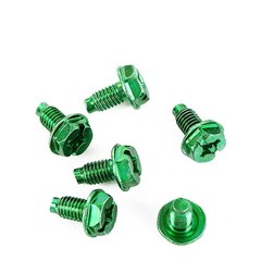 100 PCS Green Ground Screw Electrical Panel For Metal Outlet Junction Box