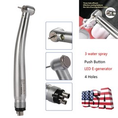 Dental PANA Max High Speed LED Handpieces NSK Type Internal Triple Spray Push US
