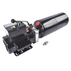 110V 10 Quart 2.5 Gal Hydraulic Power Unit Single-Acting Lift Pump w/ Steel Tank