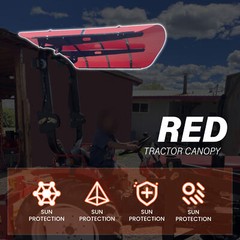 Tuff Top Tractor Canopy For ROPS 52″ X 52″ – Red