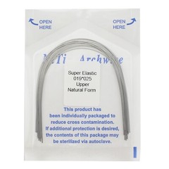 Dental Orthodontic Arch Wire Niti Super Elastic Round Rectangular Ovoid Natural