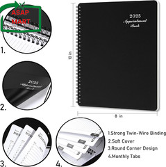 2025 Weekly Appointment Book & Planner – Jan 2025 – Dec 2025, 2025 Daily Hourly.