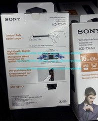 Sony ICDSony ICD-TX660 16GB Ultra-Slim Digital Voice Recorder – USB-C NEW！