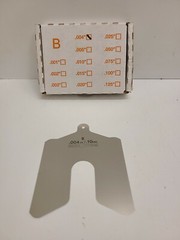 BOX OF (10) NEW OLD STOCK! ACCUSHIM 0.004″ STAINLESS SLOTTED SHIM B-004