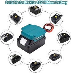 DC 18V to 12V 10A 120W Step Down Voltage Regulator Converter Fit Makita Battery