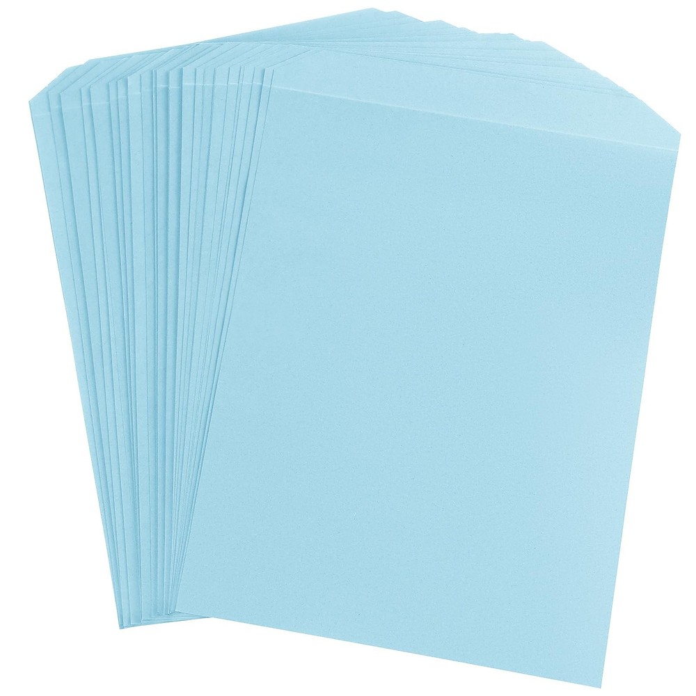 Feifeiya 100 Pcs Light Blue Manuscript Covers 9 x 9 x 12.5 Inch,