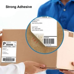 Fanfold 4″x6″ 4×6 Direct Thermal Labels. Shipping / Barcode Labels for Zebra UPS