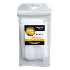 Squish Bags – Rosin Bags (2.5″ x 4.5″) – 25, 37, 90, 120 micron – 50-100 packs+