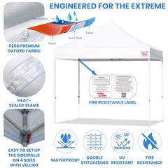 Tradesparker 10X10 Pop Up Canopy Tentcommercial Movable Canopy Apexcore