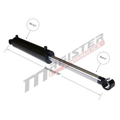 Hydraulic Cylinder Welded Double Acting 4″ Bore 24″ Stroke Cross Tube 4×24 NEW