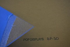 #DP-30 TEXTURED CLEAR 1/8″ x 1.5.” x 1.5″ POPDISPLAYS SAMPLE