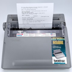 Brother Model GX-7500 Correctronic Electric Typewriter Tested See Video