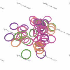 5000Pcs Dental Orthodontic Elastics Ligature Ties Bands Braces 2.5/3.5/4.5/6.5OZ