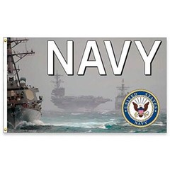 United States NAVY Premium 3×5 foot Flag OR Optional Flag with Mounting Kit
