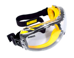 DEWALT Safety Goggles Concealer with Clear Anti-Fog Lens 99.9% UV protection