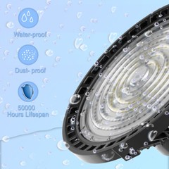 240W UFO Led High Bay Light 5000K Warehouse Factory Industrial Commercial Light