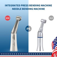 US 5X AZDENT Dental Low Speed Push button Contra Angle Handpiece