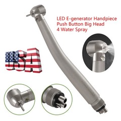 NSK Style Dental Fiber Optic High Speed Turbine Handpiece LED E-generator 4Hole