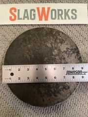 9 inch disc 3/8 inch thick steel plate 3/8”x9” disc A36 Hot Roll .375 Thick